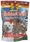 015407 Specialty Products Holiday Chews Pig Ear Strips Dog Oz