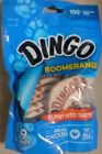 091093940809 Dingo New Dog Snacks Boomerangs Made With Real
