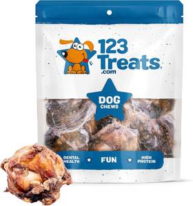 123 Treats 726084849013 - Knee Cap Beef Bones 100% Natural Dog Made From Premium Usa G