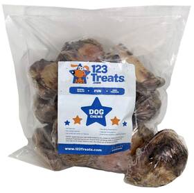 123 Treats 850064739633 Beef Knee Caps Bones For Dogs All Natural Cow Kneecaps Ch