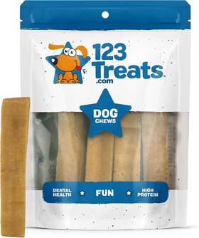 123 Treats 850068549290 Yak Chew For Dogs All Breeds Medium Size 4 Count