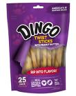 702033981027 Dingo Twist Sticks With Peanut Butter Rawhide Chew