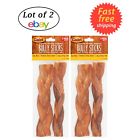 768303320033 Cadet Bully Sticks Braided Real Meat Lot Of