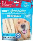 0949836 78150 Pet Factory Amercian Beefhide Chip Rolls For Dogs 094983781506