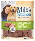 79100527755 799363 Milos Kitchen Beef Sausage Slices With Rice Oz
