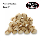 8371812199001 Azuza Chicken Flavor Rawhide Knot Bones Chewing Dog