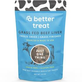 A Better Treat 860004608912 Freeze Dried 100% Grass Fed And Finished Beef Dog Treats Liver Single