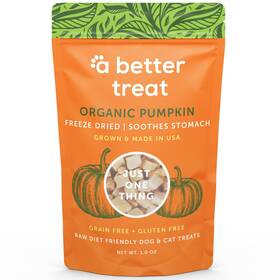A Better Treat 860004608974 Freeze Dried Organic Pumpkin Dog And Cat Treats Single Ingredient A Better Treat 860004608974 Freeze Dried Organic Pumpkin Dog And Cat Treats Single Ingredient