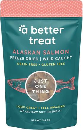 Ves33 A Better Treat Freeze Dried Salmon Dog Treats Wild 3 Ounce Pack Of 1