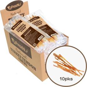 A Freschi Srl 445023618697 Afreschi Turkey Tendons For Dogs Usa-sourced Healthy Dog Treats Rawhide-free