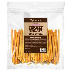 A Freschi Srl 711604830042 Afreschi Soft Turkey Stick Dog Treats 16oz Usa-sourced Trukey All-natural