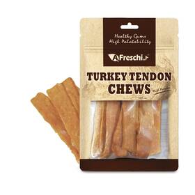 A Freschi Srl 713077062869 Afreschi Turkey Tendon For Dogs Dog Treats Classic Series All Natural H