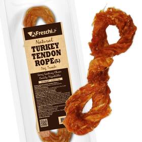 A Freschi Srl 713077076088 Afreschi Turkey Tendon For Dogs Dog Treats Signature Series All Natural
