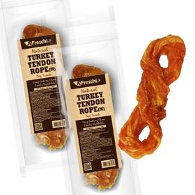 A Freschi Srl 713077076149 Afreschi Turkey Tendon For Dogs Dog Treats Signature Series All Natural