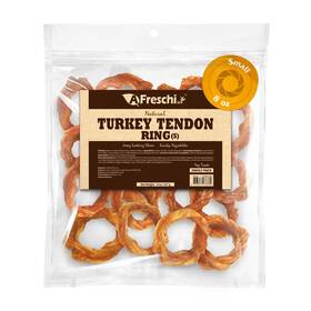 A Freschi Srl 713077078389 Afreschi Turkey Tendon Dog Treats 8 Oz Ring For Small Breeds Sourc