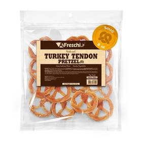 A Freschi Srl 713077078402 Afreschi Natural Turkey Tendon Pretzel S 8oz Sourced From Usa All