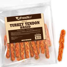 A Freschi Srl 713077078426 Turkey Tendons For Dogs Usasourced Healthy Dog Treats Rawhid