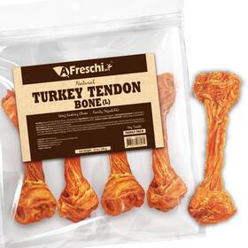 A Freschi Srl 713077078471 Afreschi Natural Turkey Tendon Bone L 10 Oz Usa-sourced All