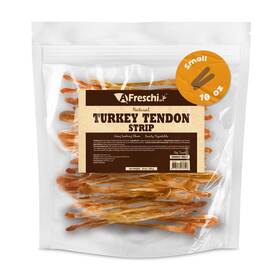 A Freschi Srl 713077078518 Afreschi Turkey Tendon Dog Treats 10 Oz Strip Sourced From Usa All