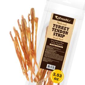 A Freschi Srl 713077078556 Turkey Tendon Dog Treats 3.53 Oz Usa Sourced All Natural Chew Hypoallergenic