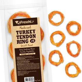 A Freschi Srl 713077078563 Healthy Turkey Tendons For Dogs - Rawhide-free Natural Chews Small Breeds