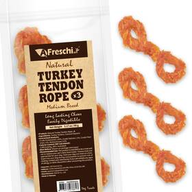 Atp03 A Freschi Srl Afreschi Turkey Tendons For Dogs Usa-sourced Healthy Dog Treats Rawhide-fr