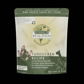 665044015 Admc Steves Real Food Freeze Dried Turducken Nuggets Dog And Cat 20 Oz