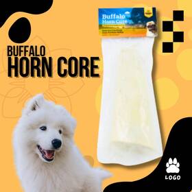 7108 Advance Pet Product Water Buffalo Horn Core Natural Long-lasting Single-ingredient Dog Chew