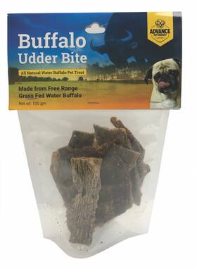 7572 Advance Pet Product Water Buffalo Udder Bite Natural Keratin-rich Dog Chews For Healthy Coat