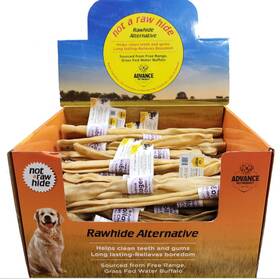 7816 Advance Pet Product 12 Inch Collagen Stick For Dogs - Natural Beef Chew Long Lasting Safe All