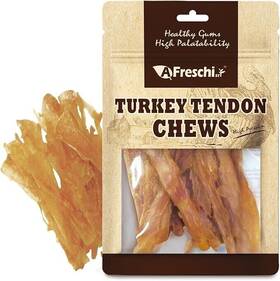 654984619846198465844 Afreschi Turkey Tendon Dog Treats For Classic Series All Natural Human Grade
