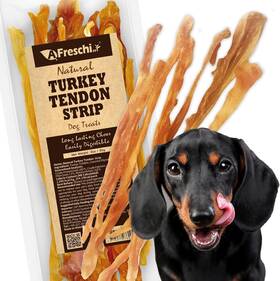 Afreschi 711181055894 Turkey Tendon Dog Treats Series All Natural Signature Dogs Hu Human Grade Cp