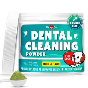 Alps-dentalpowder-100g Alfa Love Pets Dog Breath Freshener With Probiotics Teeth Cleaning Powder For Plaque T