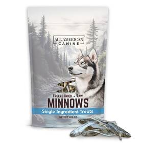 All American Canine 199284147492 Freeze Dried Minnows 1.25 Ounce