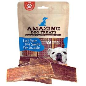 Amazing Dog Treats 613497943974 Beef Esophagus Jerky For Dogs 6 Inch - 25 Pc/pack Gullet Chews