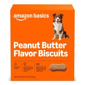 Amazon Basics 195515051934 Crunchy Dog Biscuits Peanut Butter Flavor 5 Pound Pack Of 1
