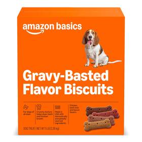 Amazon Basics 195515051941 Crunchy Dog Biscuits Gravy Basted Flavor 5 Pound Pack Of 1