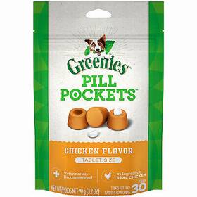 04539 American Distribution & Mfg Co Pill Pockets Dog Treats Chicken Small 3.2-oz