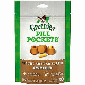 10128 American Distribution & Mfg Co Pill Pocket Dog Treats Capsule Peanut Butter 7.9-oz