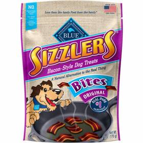 802384 American Distribution & Mfg Co Sizzlers Dog Treat Bacon 6-oz. -802384