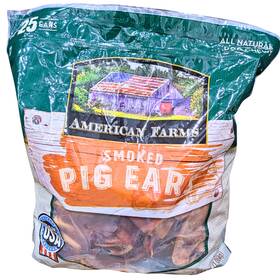 2027 American Farms 848108001709 Smoked Pig Ears Made In Usa 2.3 Lbs Exp 01/2027