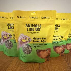 Ph31 Animals Like Us Grass-fed Lamb Tripe Freeze-dried Raw Dog Treats - Case Of 12