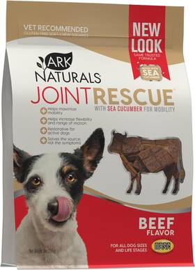 Ark Naturals 015568925023 Joint Rescue Dog Chew Beef Flavor Supplement With Glucosam