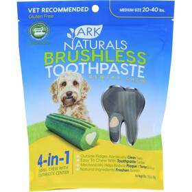60448 Ark Naturals Brushless Toothpaste Dental Chew Medium Size 18 Oz