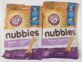 Arm & Hammer 742797774664 X2 And Nubbies Dental Treats For Dogs Chews Peanut Butter 01/17/27
