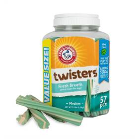 Arm & Hammer 742797868165 And For Pets Twisters Fresh Breath Dental Treats Dogs Value Pack