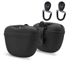 B07y9qt4zq Audwud Silicone Dog Treat Pouch With Training Clicker Clip-on Portable