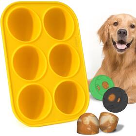 H-435 Baborui 6 Cavities Dog Treat Molds For Woof Pupsicle Xlarge 75lbs Up Dishwasher Safe