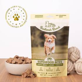 Badlands Ranch 313054281241 - Superfood Bite Freeze-dried Raw Dog Treats Protein Rich Tra