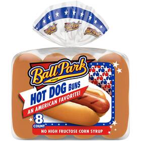Ball Park 050400751163 White Hot Dog Buns 8 Count Pack Of 1 Packaged-breads